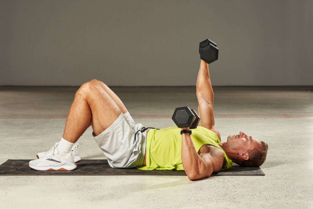 Home Dumbbell Chest Workout No Bench
